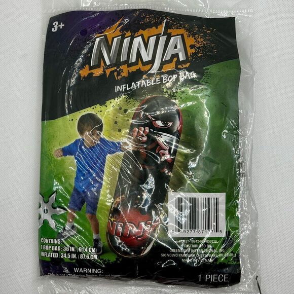 Ninja Inflatable Punch Kids Bop Bag 36 Inches Practice Safety Toy Ages 3+ NEW - Picture 1 of 4